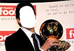 Kaka holding the Golden Ball award